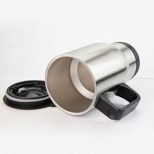 Vaso Térmico de Acero Inoxidable para Sublimación, Venta al por Mayor, 14 oz, Blanco/Plateado, Taza de Viaje para Auto, Personalizable y Económica - Product Image 2