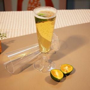 Flûtes <span class=keywords><strong>à</strong></span> <span class=keywords><strong>Champagne</strong></span> personnalisées en <span class=keywords><strong>plastique</strong></span> jetables bon marché 150ML vente en gros pour tasses de fête de mariage Mimosa - Product Image 2