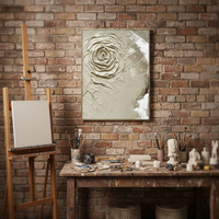 Peinture à l'huile abstraite moderne Wabi Sabi de luxe, peinte à la main sur toile, décoration murale islamique pour chambre, cadeau d'art