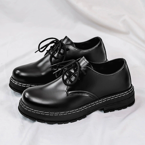 Chaussures habillées noires à lacets pour hommes, grandes <span class=keywords><strong>tailles</strong></span> 39-48, nouvelle collection, style décontracté et professionnel, excédent de production - Product Image 5