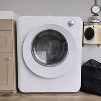 Sèche-linge à tambour électrique blanc compact 4 modes de séchage semi-automatique des vêtements pour prise murale standard