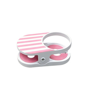 Clip-On Drink Holder Blue Striped Plastic Portable Cup Holder For Household Daily Use - Product Image 2