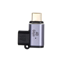 Adaptador Magnético VCOM USB4 Tipo C a C, Conector USB-C en Forma de L, Carga PD de 100W, Datos de 40Gbps, Video 8K