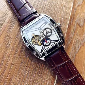 Top Brand LAOGESHI 1005B Custom Name Crystal Men's Skeleton Watches OEM Automatic Mechanical Skeleton Watch Movement