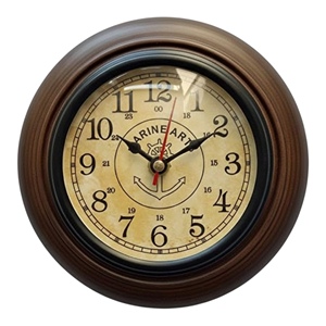 Stylish <b>Wood</b> 6-Inch Office <b>Wall</b> <b>Clock</b> Art Decor Design Accurate Time Display Lightweight Multipurpose for Office Accessories - Product Image 2