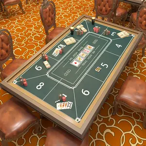 Doppia faccia panno per gioco Texas Hold'em Baccarat Roulette Blackjack Sic Bo Mat 60x90cm tavolo da gioco casinò Desktop tessuto Non tessuto