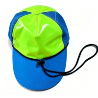 Gorra Trucker Verde Neón y Naranja para Hombre y Mujer, Gorra de Béisbol Transpirable de Malla con Correa para la Barbilla, Protección Solar, Gorra Deportiva para Exteriores Unisex