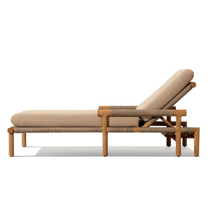 Chaise longue moderne sur mesure pour piscine, confortable, résistante aux intempéries, avec structure en <span class=keywords><strong>teck</strong></span>, pour hôtel, villa, patio, lit de soleil - Product Image 5