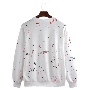 Sudaderas de calle de verano hechas a medida de alta calidad para hombres Cool Colorful Graffiti Printing Anti-Shrink Terry Precio al por mayor - Product Image 4