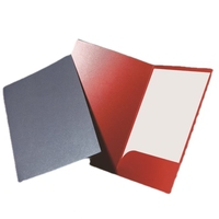 Carpeta de Presentación con Ranura para Tarjetas de Visita, Fabricada en China, Ecológica, de Papel, con Tamaño y Logotipo Personalizados, con Grabado en Relieve