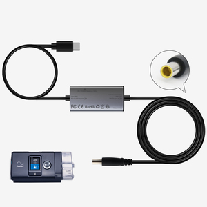 Câble d'alimentation Type-C PD vers 24V, port rond jaune, cordon d'alimentation de remplacement pour chargeur DC, pour appareil respiratoire CPAP <span class=keywords><strong>ResMed</strong></span> AirSense S10 - Product Image 6