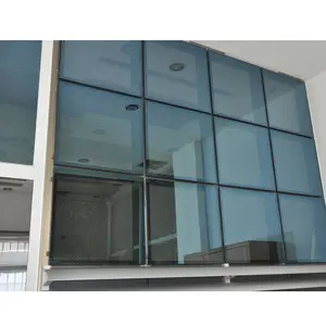 Modernes haus design unitized glas vorhang wand Fassade dekorative verbund rahmenlose konstruktion Fenster Vorhang Wand gebäude