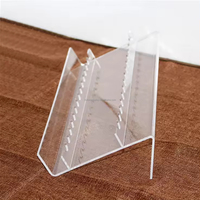 HoFong Étagère cosmétique en acrylique transparent Vitrine Stylo à bille et porte-crayon à sourcils pour la maison, le bureau et la vente au détail