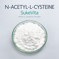 Poudre de N-acétyl-L-cystéine en vrac, NAC pur, matière première, poudre cristalline blanche, ingrédient de complément alimentaire, en stock