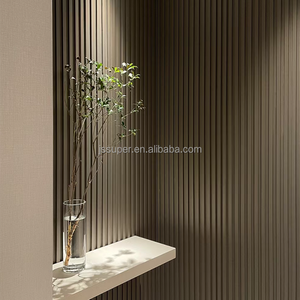Interior WPC Metal Film Grille Wall Panel Living Room Ceiling <strong>Background</strong> Wall - Product Image 5