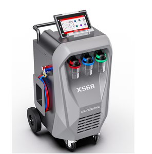 Máquina <span class=keywords><strong>de</strong></span> Reciclaje <span class=keywords><strong>de</strong></span> Gas R134A con Pantalla Táctil <span class=keywords><strong>de</strong></span> 10 Pulgadas, Modelo X568, con <span class=keywords><strong>Base</strong></span> <span class=keywords><strong>de</strong></span> <span class=keywords><strong>Datos</strong></span> e Impresora - Product Image 1