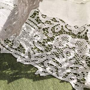 Women's <b>White</b> Vintage Natural Summer <b>Midi</b> A-Line <b>Skirt</b> Flared Cotton-Linen with Hollow Out Design - Product Image 5