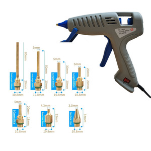 Ugello per pistola colla a caldo esteso, intercambiabile, punta di ricambio per pistola colla, ugello dosatore per incollaggio in angolo profondo - Product Image 1