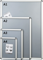 Cadre à pression pour affiche en aluminium A1/A2/A3/A4, à pression