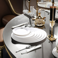Chargeur d'assiettes en plastique rond et blanc, 100% pièces, accessoire de mariage en mélamine