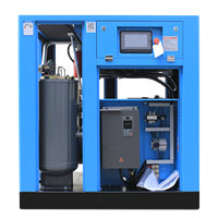 Compresseur d'air monophasé à vis Luoyou VSD 10HP, moteur à aimant permanent IE4, économie d'énergie 35%, réservoir 500L, 1200L/min, CE