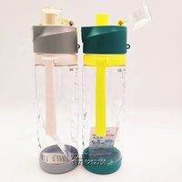Bouteille d'eau en plastique écologique, ml, pour sport, avec marquage des capacités