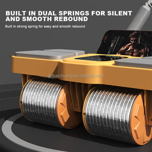 Machine <span class=keywords><strong>de</strong></span> réduction <span class=keywords><strong>de</strong></span> graisse abdominale sans fil rouleau roue Ab Fitness maison pour équipement d'entraînement <span class=keywords><strong>de</strong></span> gymnastique exercice curseurs formateur Muscle - Product Image 2