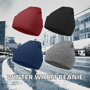 Winter Warm Soft Beanie Hat Thick Breathable Waterproof 100% Acrylic Adjustable Watch Cap for Unisex Outdoor Adult Casual - Product Image 2