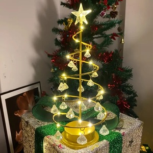 Lumière de nuit LED en fer forgé flexible à piles, design ferme, pour arbre de Noël, décoration de chambre - Product Image 2