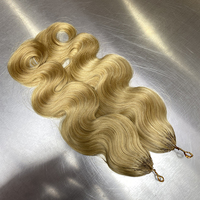 Extensions de tressage pré-séparées en cheveux humains vietnamiens non traités, ondulés, pour crochet, double trame machine, sans nœuds