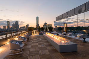 Brasero de Gas Propano para Interiores y Exteriores, de Acero Corten, Rectangular, Ecológico, Independiente - Product Image 2