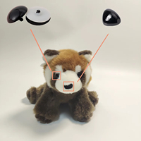 Peluche brodée en gros pour adolescents, jouet mignon en forme de raton laveur, couleur personnalisée, rembourrage en coton, haute qualité, anti-stress, emballage en boîte