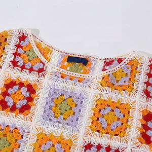 Tığ üreticisi kadınlar özel tasarım Logo Streetwear el yapımı kadınlar tığ giyim - Product Image 3