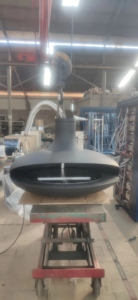 Custom Home Design: Concealed Ducted Indoor Gas <strong>Fireplace</strong> Suspended <strong>Fireplace</strong> <strong>Black</strong> High-Temperature Resistant <strong>Paint</strong> - Product Image 4