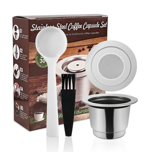 Cápsulas de Café Recargables Vacías Baming de 37 mm, Caja de Empaque Personalizada para <span class=keywords><strong>Nespresso</strong></span> <span class=keywords><strong>Inissia</strong></span> Lattissima Expert, etc. - Product Image 1