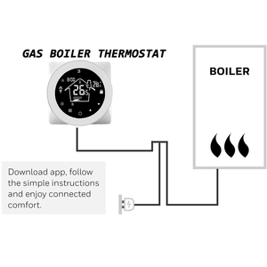 HY312-WIFI Vòng màn hình cảm ứng nhiệt điều khiển từ xa nhà thông minh kỹ thuật số phòng nhiệt hỗ trợ tuya App Google Alexa - Product Image 6