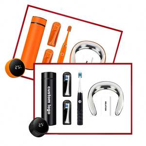 ชุดของขวัญธุรกิจ 9 in 1 ปี 2026 ของขวัญสร้างสรรค์ พิมพ์โลโก้ ส่งมอบให้ลูกค้า ของใช้ในชีวิตประจำวัน แปรงสีฟันไฟฟ้า แก้วเก็บความร้อน - Product Image 1