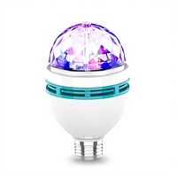 Petite boule magique KTV, lumière rotative RGB colorée, IP65, ambiance cristalline, lumières de scène disco, projecteur de ciel étoilé universel