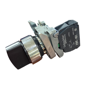 XB4BD51 Interrupteur sélecteur 3 positions 1NO 22mm 120V 6A à rappel par ressort, bouton à débrayage progressif, collier de fixation, Pulsadores - Product Image 2