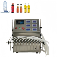 Remplisseuses de liquides semi-automatiques 12 têtes Parfum Eau Jus Huile Cosmétiques Bouteille de soda Jus Machine de remplissage et de capsulage de jus
