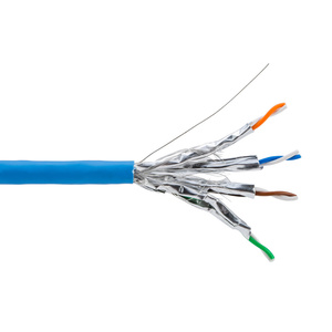 10 Gbps 23AWG sólido <span class=keywords><strong>trenzado</strong></span> <span class=keywords><strong>de</strong></span> alta calidad 4 pares blindado F/<span class=keywords><strong>FTP</strong></span> CAT6A <span class=keywords><strong>Cable</strong></span> LAN - Product Image 3