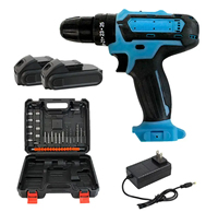 Perceuse électrique multifonction rechargeable au lithium, kit de perceuse à percussion transfrontalière avec fonction de perçage puissant pour le commerce extérieur