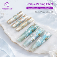 Gel de Nail Art Innovant Effet Purée de Pomme de Terre, Texture Unique, Conception Personnalisée, Gel de Peinture Professionnel pour Salon, Gel Pat Pat pour Ongles