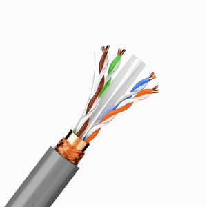 Ngoài trời Cáp mạng UTP/FTP Cat6 CAT5E PVC + PE đôi áo khoác 23AWG Trần cáp đồng - Product Image 2