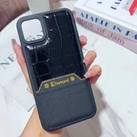 Coque de téléphone portable en cuir d'origine, accessoires, coque arrière pour iPhone 11 12 13 14 15 16 17 18 Pro Max