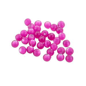 Perline ILAN Abalorio 10mm in Occhio di Gatto Rosa per Creazione di Gioielli - Product Image 2