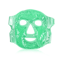 Masque facial réutilisable à billes de gel chaud et froid pour les yeux gonflés, compresse froide pour le visage, SPA facial pour femme, idéal pour le sommeil