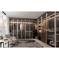 Armoire sur mesure en verre transparent teinté moderne avec structure métallique, design Inde, pour chambre, hôtel, villa, salon, mobilier de maison