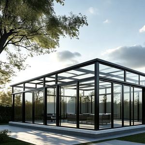 Véranda sur mesure 4 saisons en verre trempé Low-E, étanche, avec cadre en aluminium isolé, pour la décoration de villas, balcons, jardins et terrasses, résistante aux rayures - Product Image 2