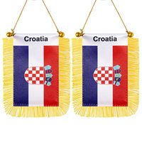 Fanions suspendus de club de football de sport de haute qualité personnalisés/drapeaux d'échange de club de football cadeau souvenir mini drapeaux